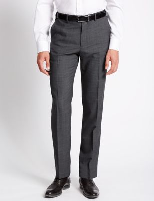 Big & Tall Tailored Fit Wool Blend Trousers